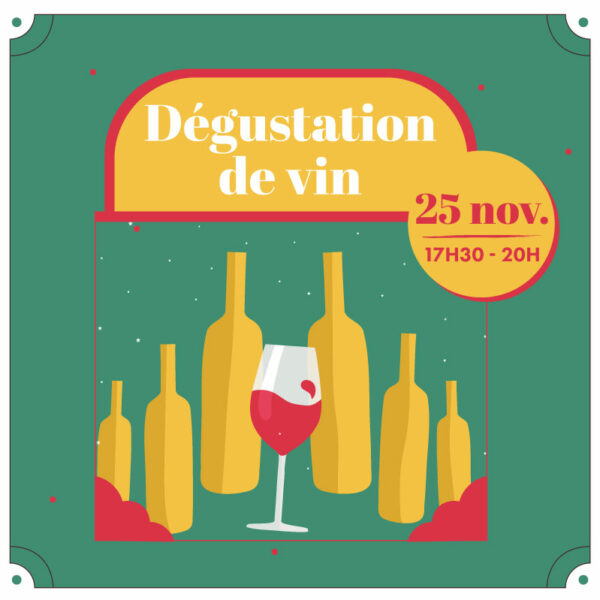 Soirée dégustation 25 novembre